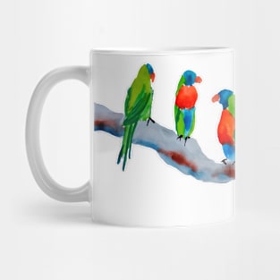 Rainbow Parakeets Mug